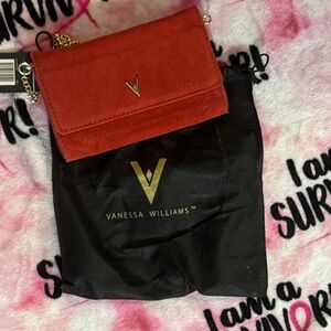 Vanessa Williams Red Clutch Wristlet